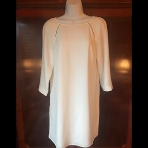 TIBI Alison Peek a Boo Dress Winter White Size 4